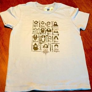 NWT. The Hobbit - T shirt.  Child’s 6/8 light blue. 100%cotton